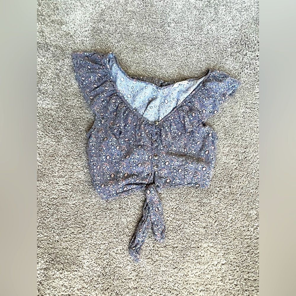 American Eagle Floral Crop Top Size M